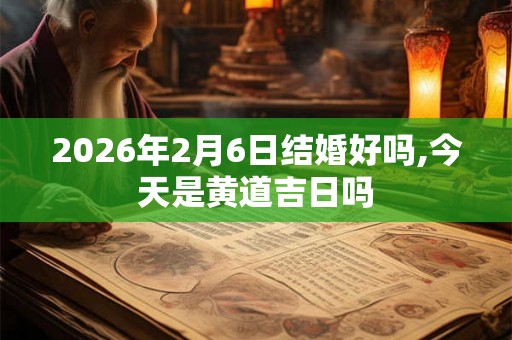 2026年2月6日结婚好吗,今天是黄道吉日吗