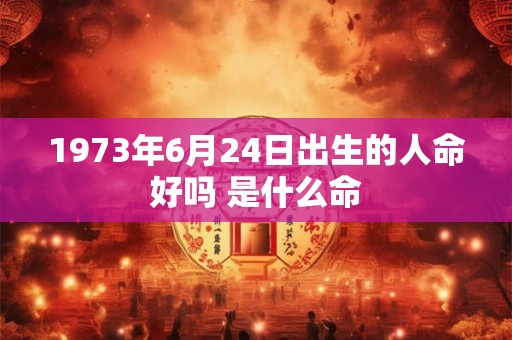1973年6月24日出生的人命好吗 是什么命 1973年6月24日出生的人命好吗 是什么命