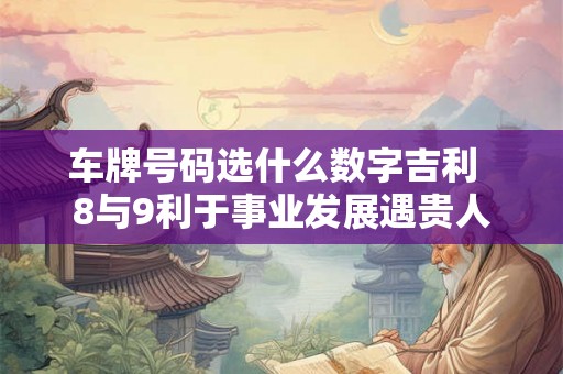 车牌号码选什么数字吉利  8与9利于事业发展遇贵人