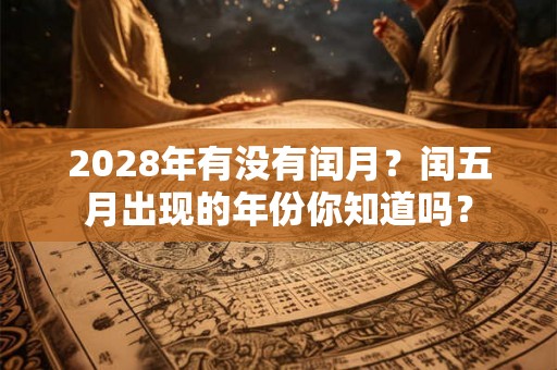 2028年有没有闰月?闰五月出现的年份你知道吗? 2028年有没有闰月?闰五月出现的年份你知道吗?