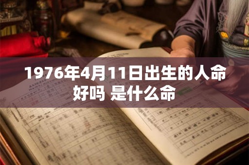 1976年4月11日出生的人命好吗 是什么命