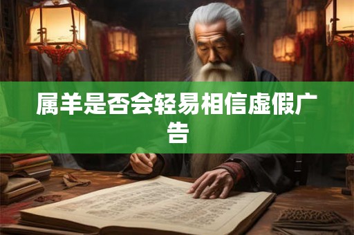 属羊是否会轻易相信虚假广告