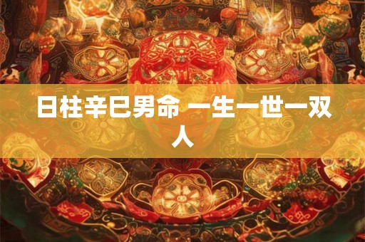 日柱辛巳男命 一生一世一双人