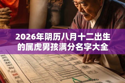 2026年阴历八月十二出生的属虎男孩满分名字大全 2026年阴历八月十二出生的属虎男孩满分名字大全