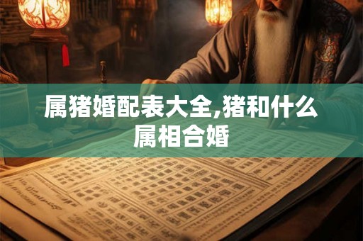 属猪婚配表大全,猪和什么属相合婚