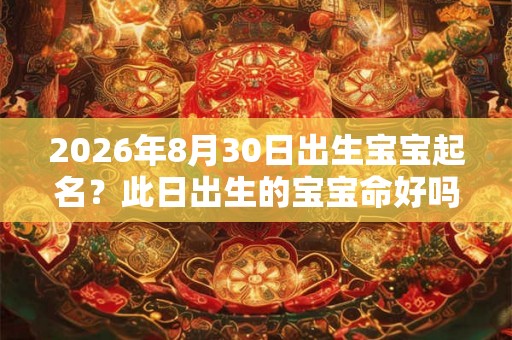 2026年8月30日出生宝宝起名？此日出生的宝宝命好吗？