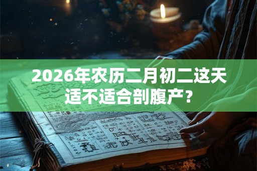 2026年农历二月初二这天适不适合剖腹产? 2026年农历二月初二这天适不适合剖腹产?