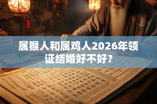 属猴人和属鸡人2026年领证结婚好不好？