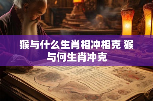 猴与什么生肖相冲相克 猴与何生肖冲克 猴与什么生肖相冲相克 猴与何生肖冲克
