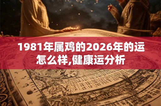 1981年属鸡的2026年的运怎么样,健康运分析