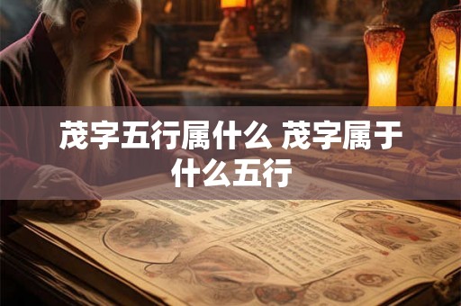 茂字五行属什么 茂字属于什么五行