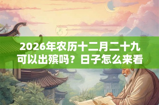 2026年农历十二月二十九可以出殡吗？日子怎么来看？