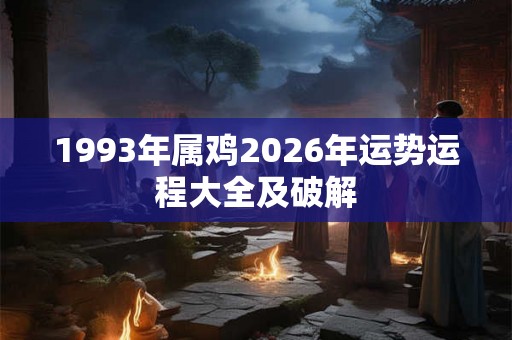 1993年属鸡2026年运势运程大全及破解 1993年属鸡2026年运势运程大全及破解