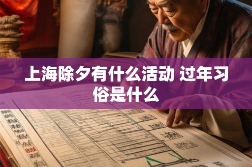 上海除夕有什么活动 过年习俗是什么 上海除夕有什么活动 过年习俗是什么