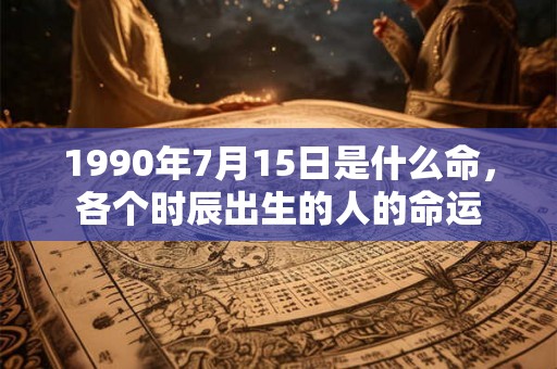 1990年7月15日是什么命,各个时辰出生的人的命运 1990年7月15日是什么命,各个时辰出生的人的命运