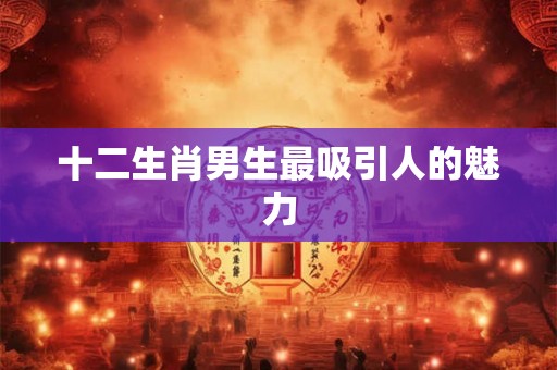 十二生肖男生最吸引人的魅力