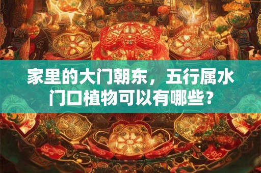家里的大门朝东，五行属水门口植物可以有哪些？