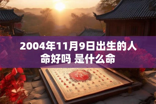 2004年11月9日出生的人命好吗 是什么命