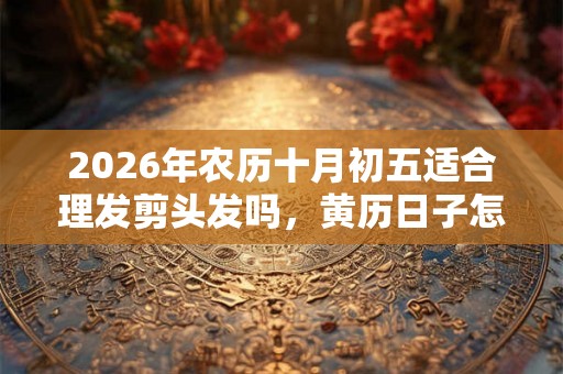 2026年农历十月初五适合理发剪头发吗，黄历日子怎么样？