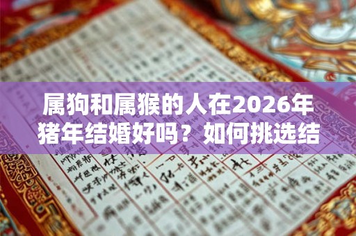 属狗和属猴的人在2026年猪年结婚好吗？如何挑选结婚吉日？