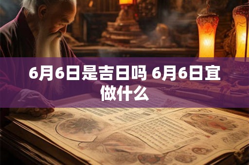 6月6日是吉日吗 6月6日宜做什么