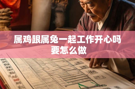 属鸡跟属兔一起工作开心吗 要怎么做