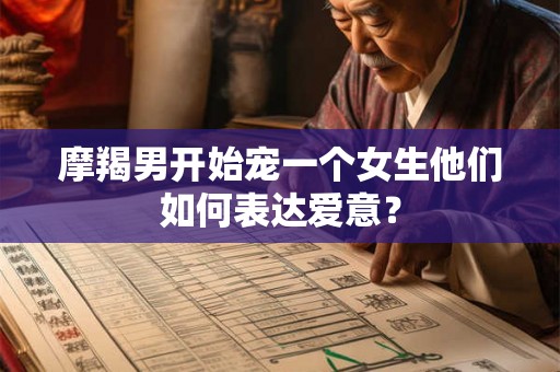 摩羯男开始宠一个女生他们如何表达爱意？