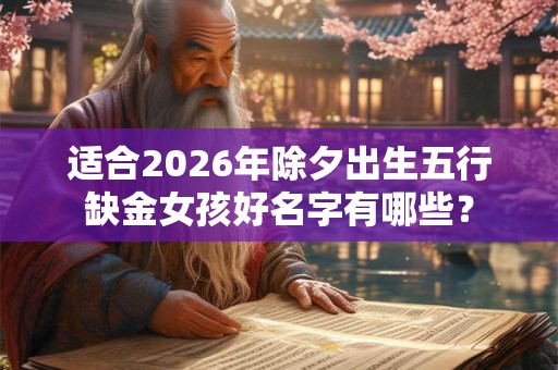 适合2026年除夕出生五行缺金女孩好名字有哪些？