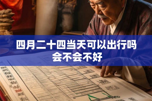 四月二十四当天可以出行吗 会不会不好