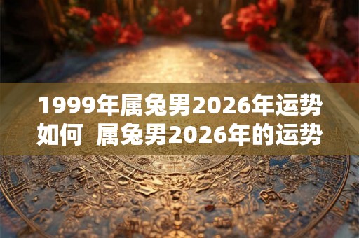 1999年属兔男2026年运势如何 属兔男2026年的运势和婚姻 1999年属兔男2026年运势如何 属兔男2026年的运势和婚姻