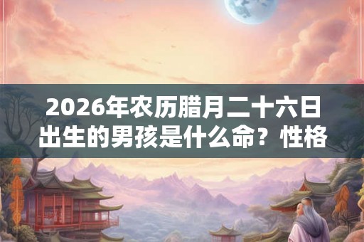 2026年农历腊月二十六日出生的男孩是什么命?性格好不好? 2026年农历腊月二十六日出生的男孩是什么命?性格好不好?