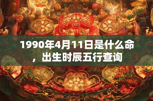 1990年4月11日是什么命,出生时辰五行查询 1990年4月11日是什么命,出生时辰五行查询