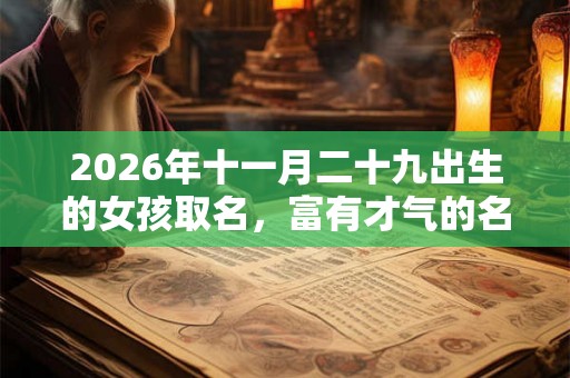 2026年十一月二十九出生的女孩取名，富有才气的名字推荐