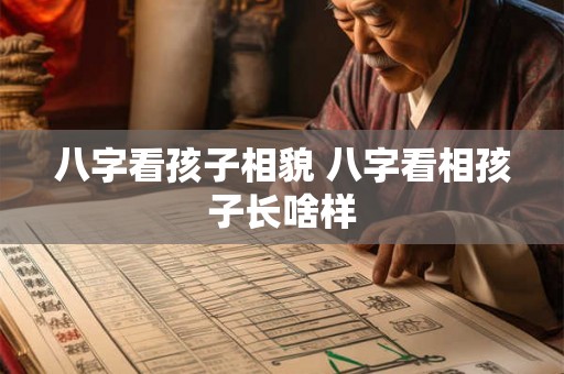 八字看孩子相貌 八字看相孩子长啥样