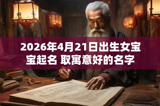2026年4月21日出生女宝宝起名 取寓意好的名字