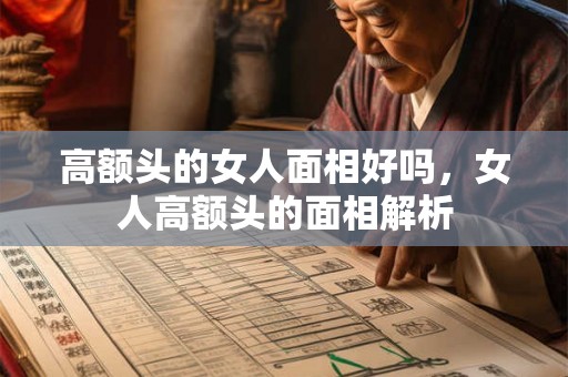 高额头的女人面相好吗，女人高额头的面相解析