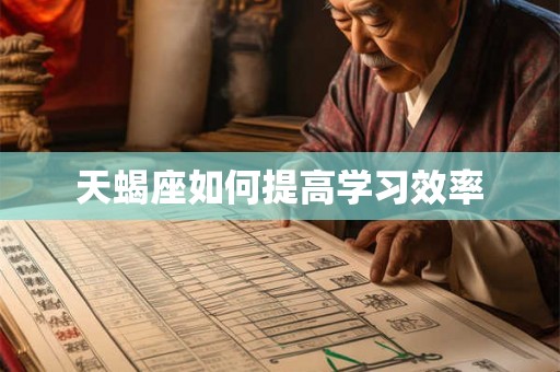 天蝎座如何提高学习效率