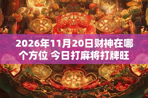 2026年11月20日财神在哪个方位 今日打麻将打牌旺运方位