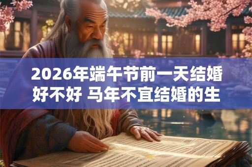 2026年端午节前一天结婚好不好 马年不宜结婚的生肖