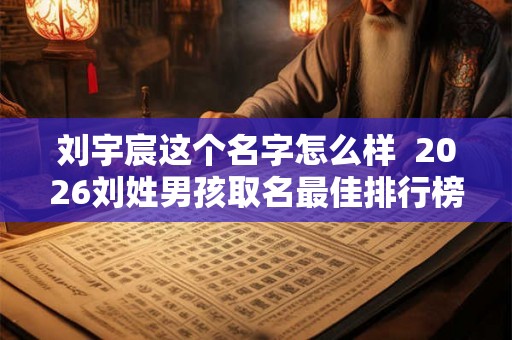 刘宇宸这个名字怎么样  2026刘姓男孩取名最佳排行榜