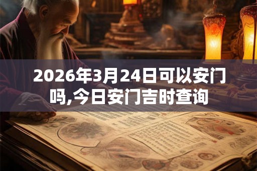 2026年3月24日可以安门吗,今日安门吉时查询