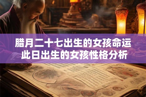 腊月二十七出生的女孩命运 此日出生的女孩性格分析