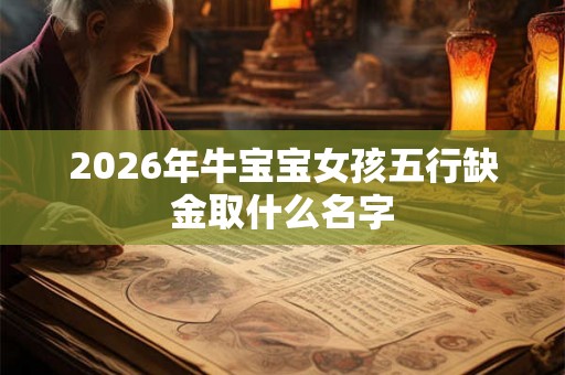 2026年牛宝宝女孩五行缺金取什么名字