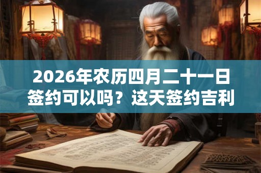 2026年农历四月二十一日签约可以吗？这天签约吉利吗？