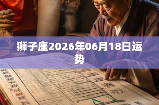 狮子座2026年06月18日运势