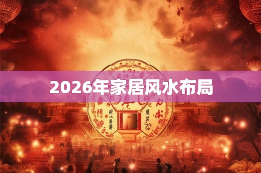 2026年家居风水布局