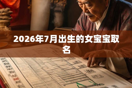 2026年7月出生的女宝宝取名