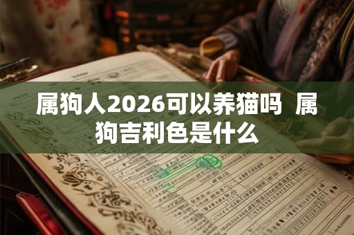 属狗人2026可以养猫吗  属狗吉利色是什么
