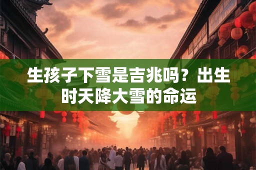 生孩子下雪是吉兆吗?出生时天降大雪的命运 生孩子下雪是吉兆吗?出生时天降大雪的命运