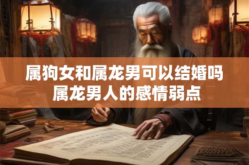 属狗女和属龙男可以结婚吗 属龙男人的感情弱点